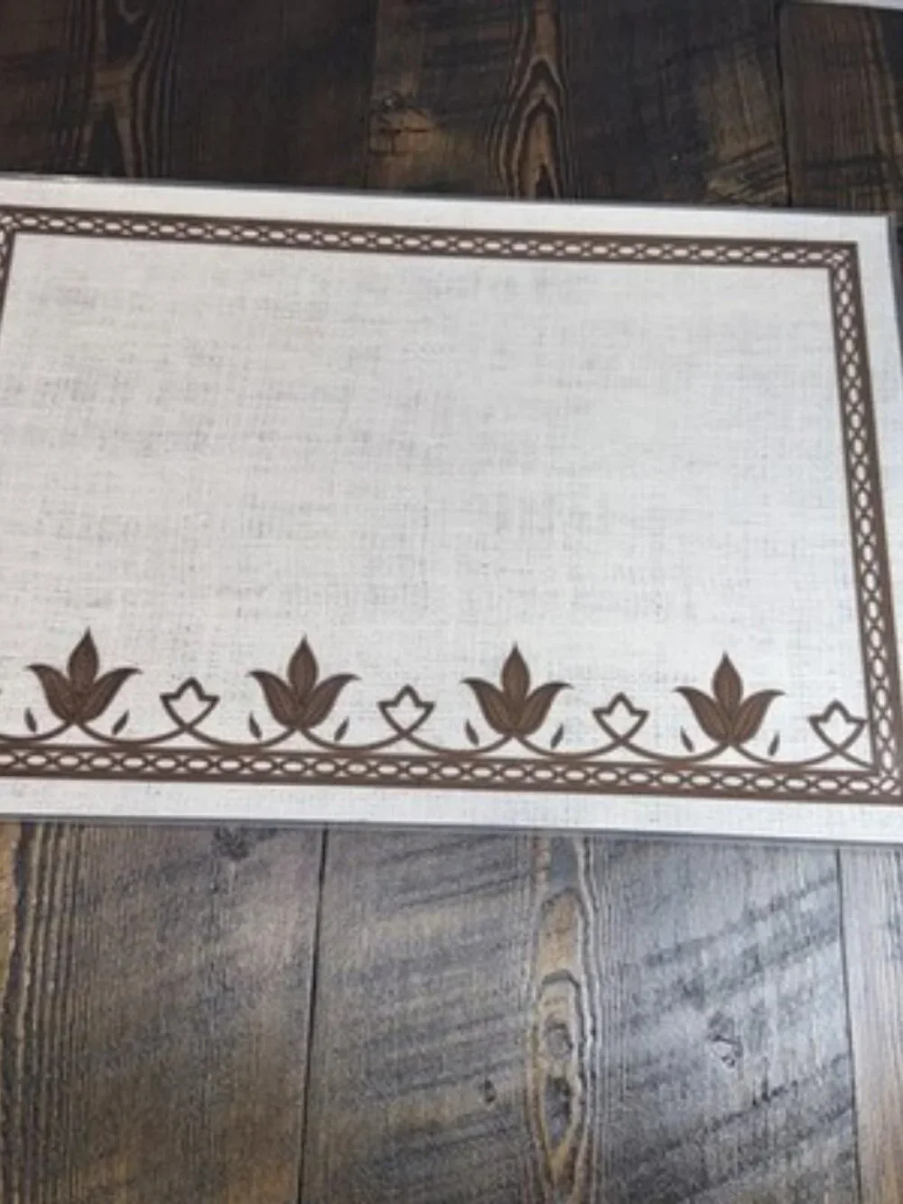 VTG 9 Bright Of America Washington State Reversible 6 Placemats In Box 2 sided